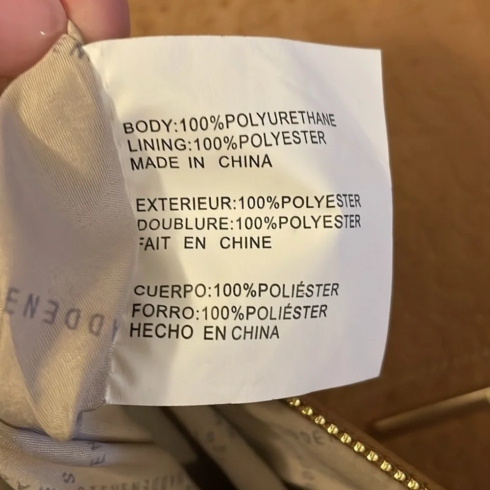 Steve Madden Bags x 3: one Light Brown Shoulder Tote, a Pouch & a keychain Bag